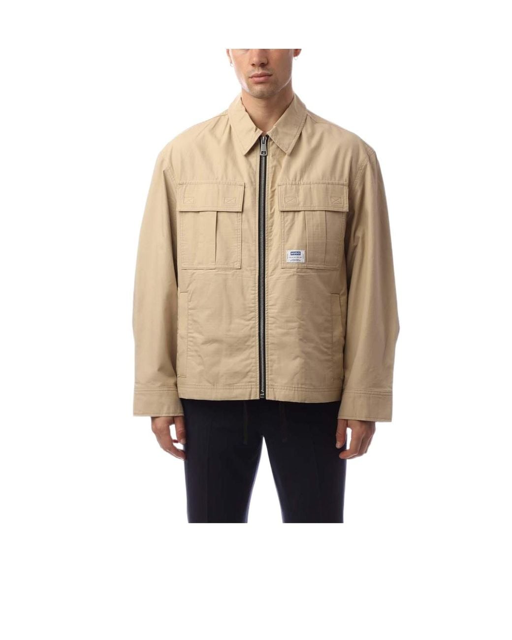 Boss Natural Logo Label Jacket for men