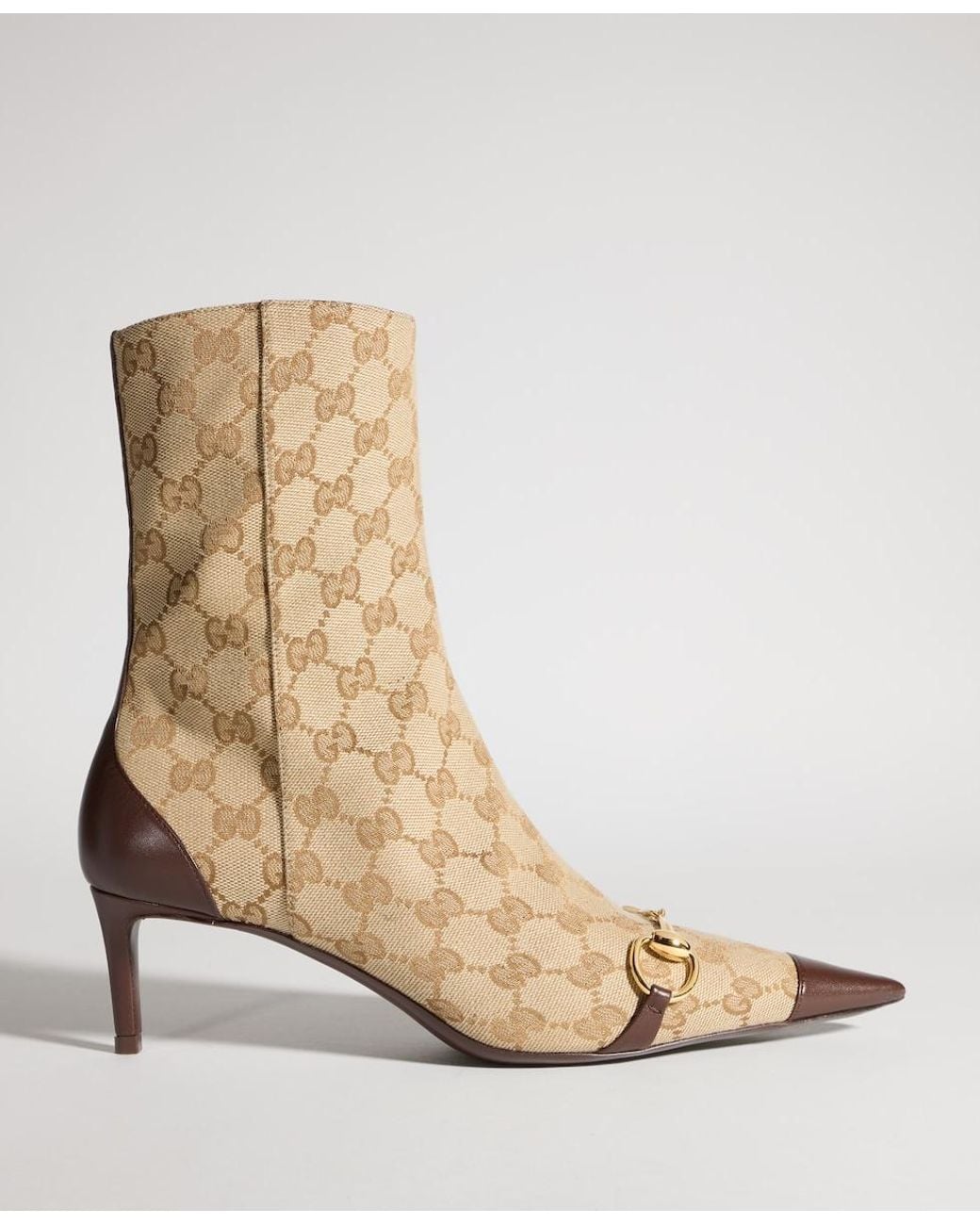 Gucci Natural Donna Horsebit Bootie