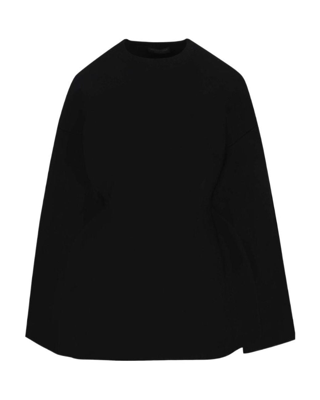 Balenciaga Black Mock-Neck Knitted Jumper