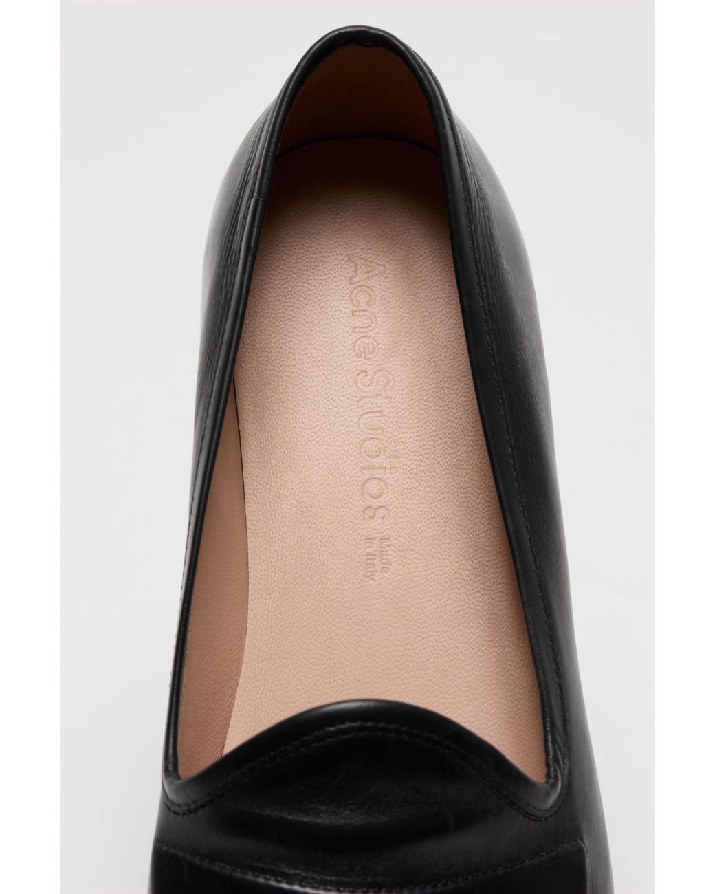 Acne Black Leather Loafers