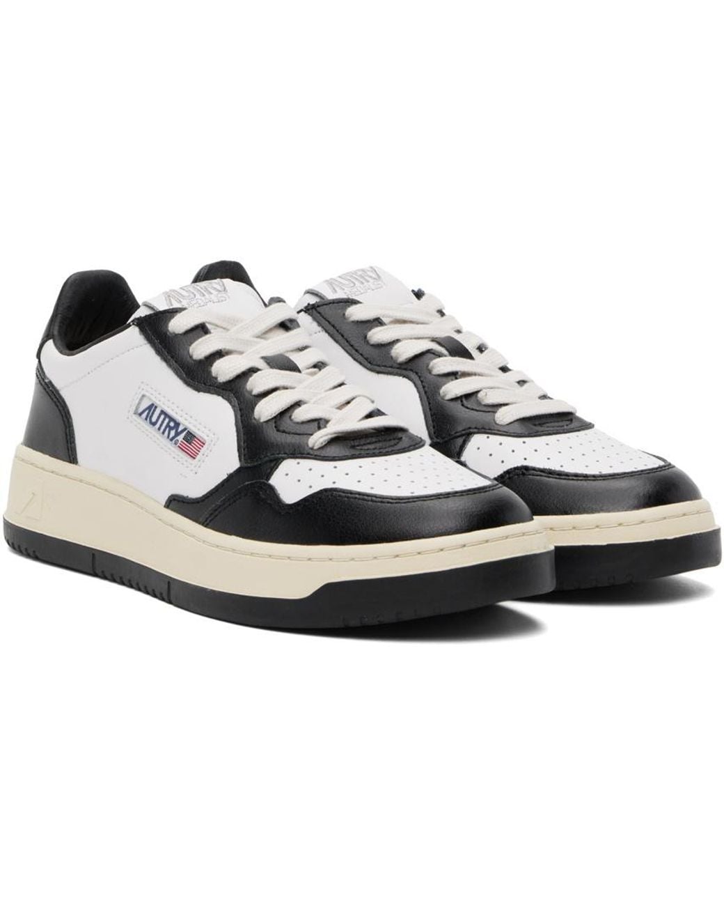 Autry White Aulm Low-Top Sneakers for men