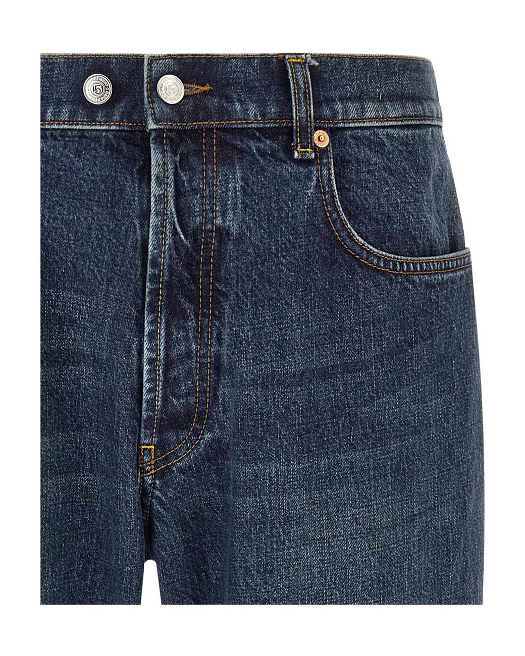 Department 5 Blue Musso Tapered Cropped Jeans for men