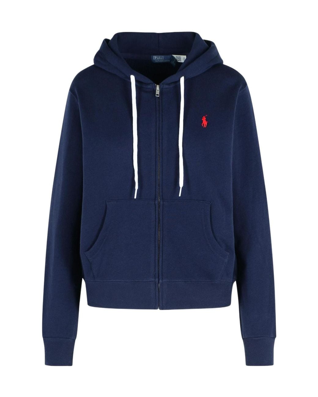 Polo Ralph Lauren Blue Full-Zip Drawstring Hoodie