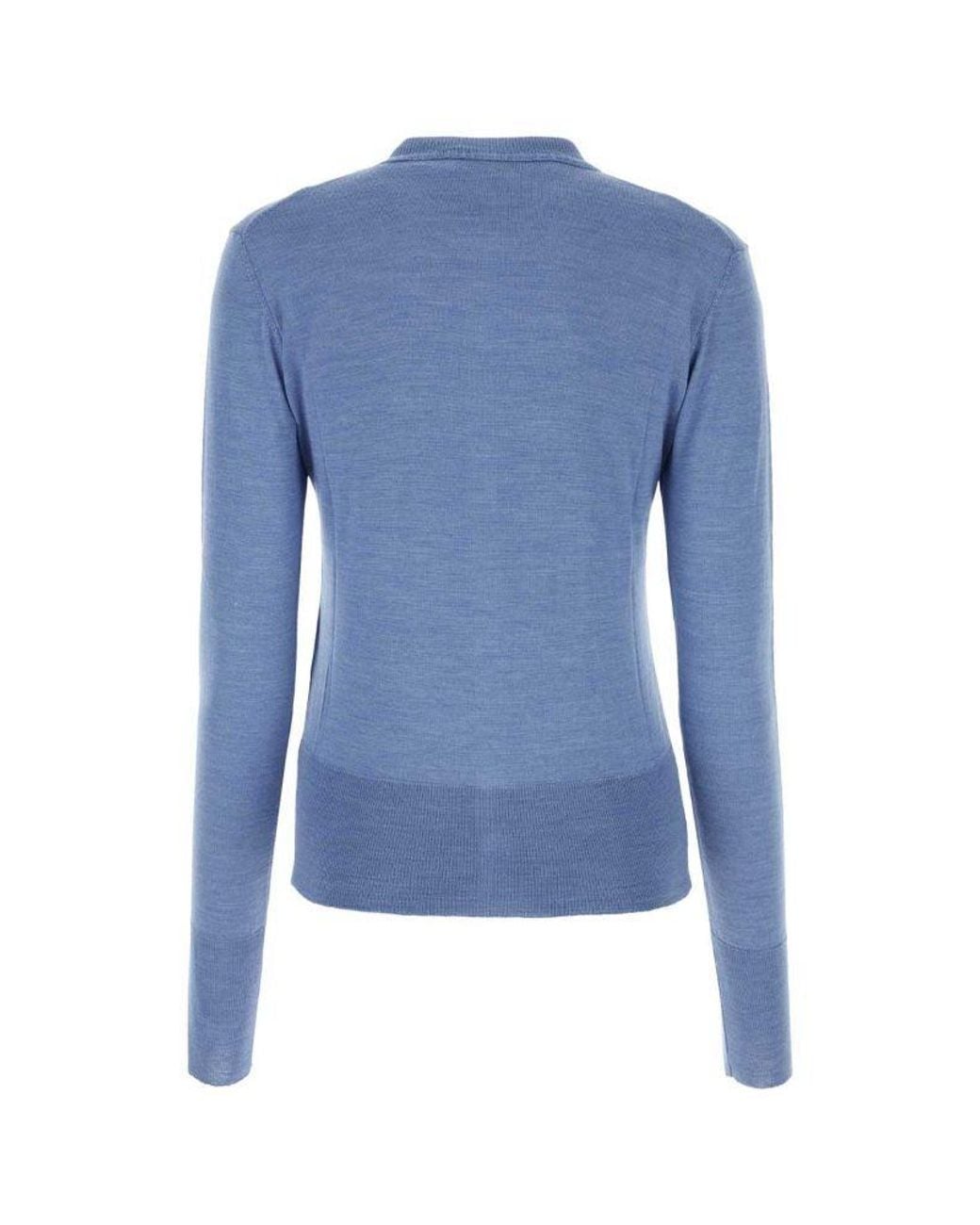 Vivienne Westwood Blue Bea Orb-Embroidered Cardigan