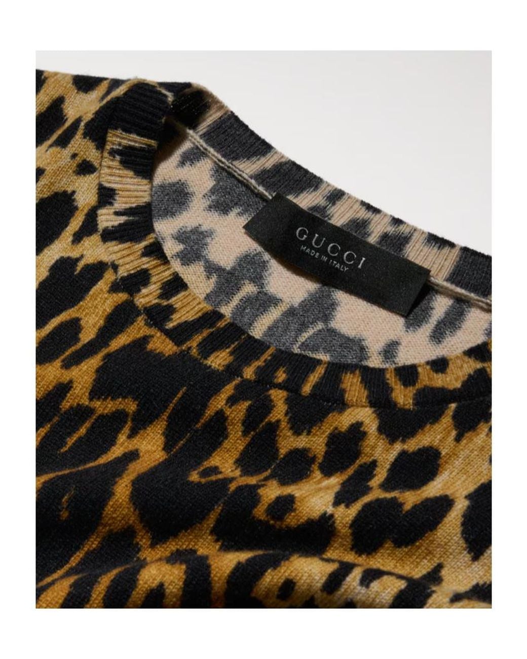 Gucci Multicolor Printed Knit Cashmere Dress