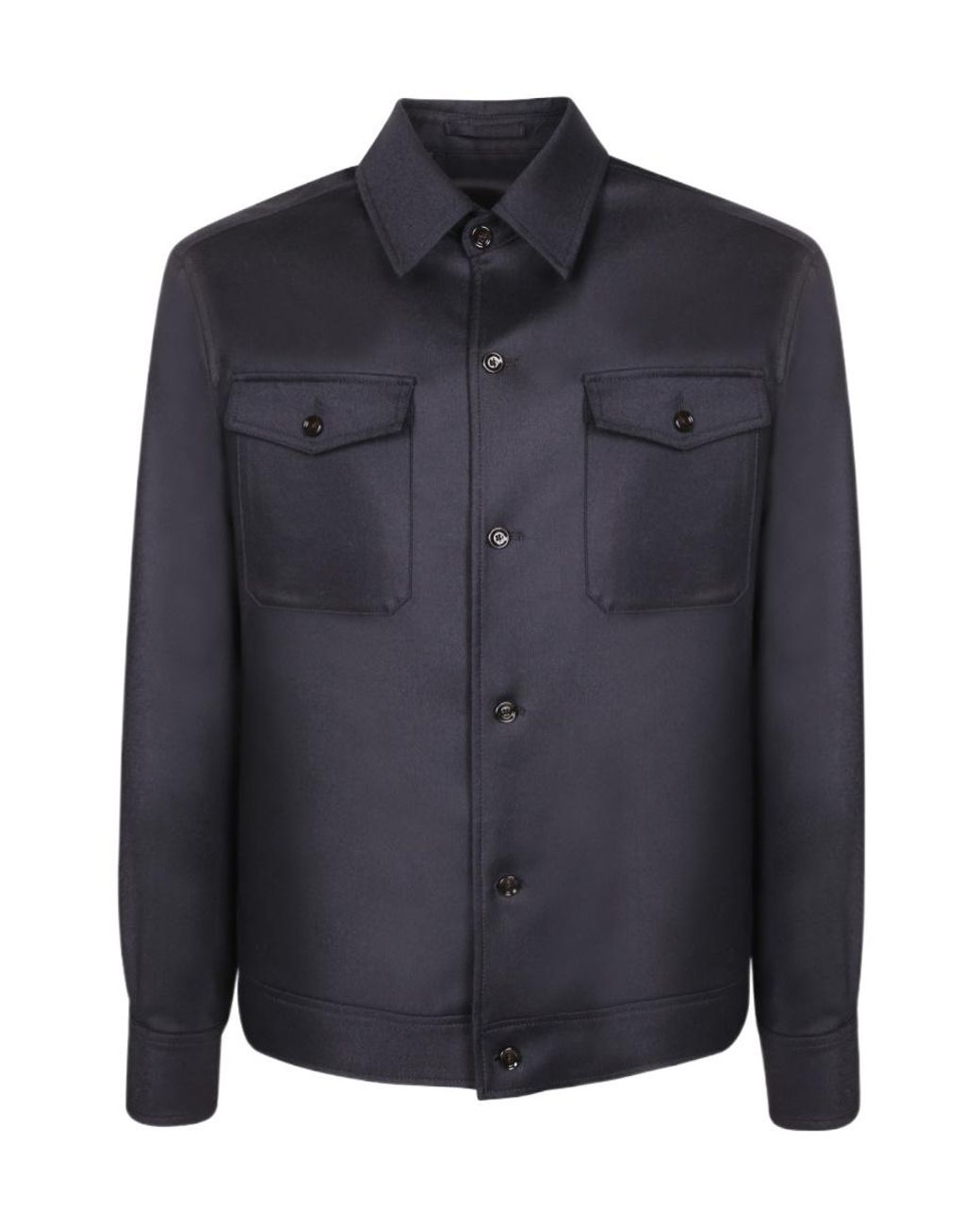 Lardini Blue Long-Sleeve Casual Jacket for men