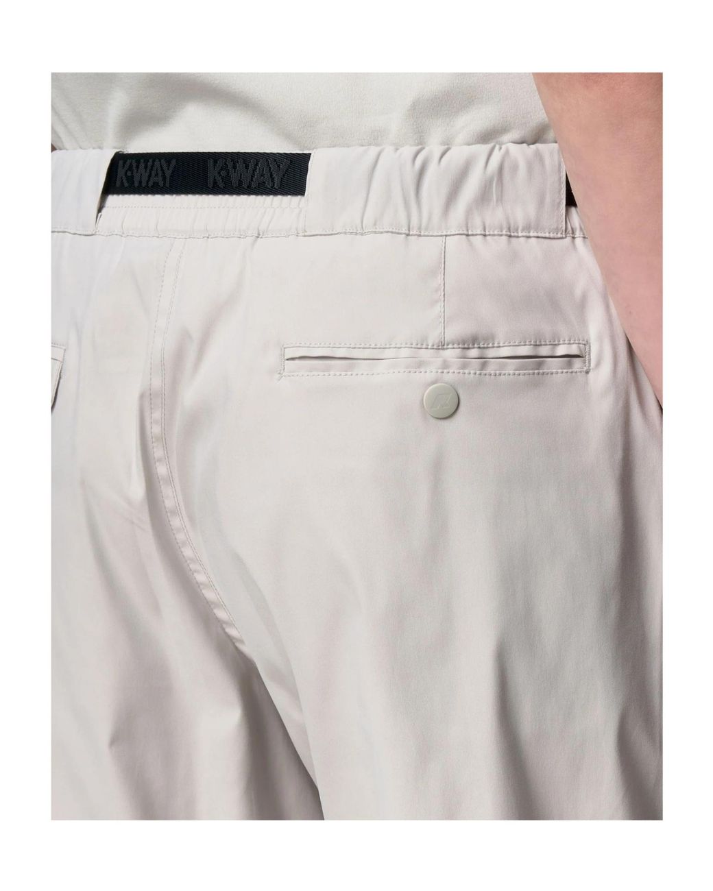 K-Way Gray Douvres Pants for men