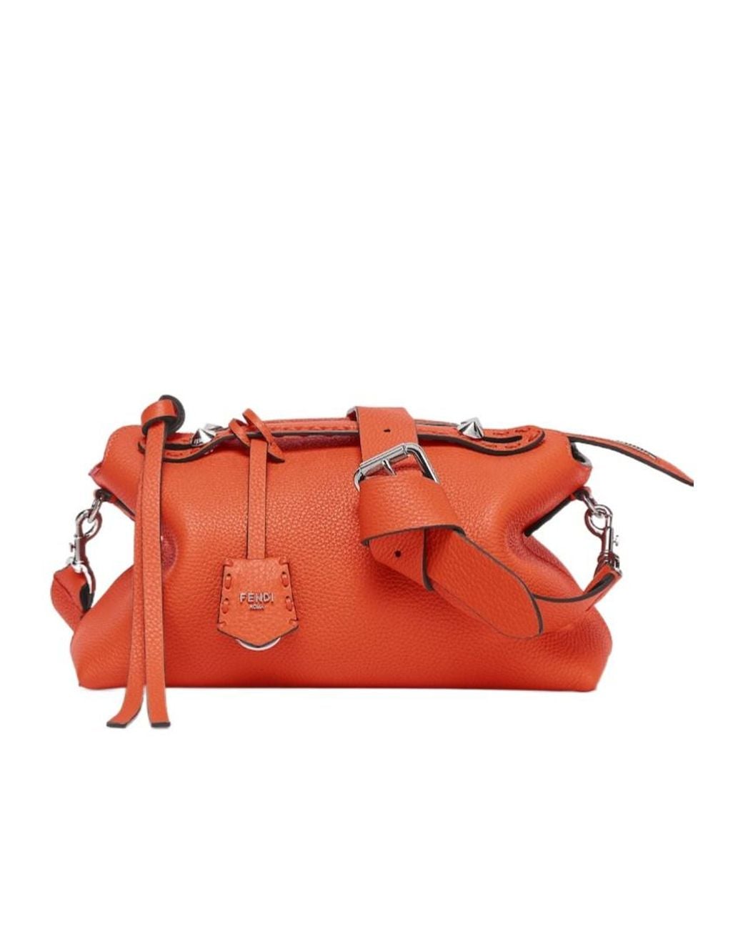 Fendi Orange By The Way Selleria Medium Crossbody Bag
