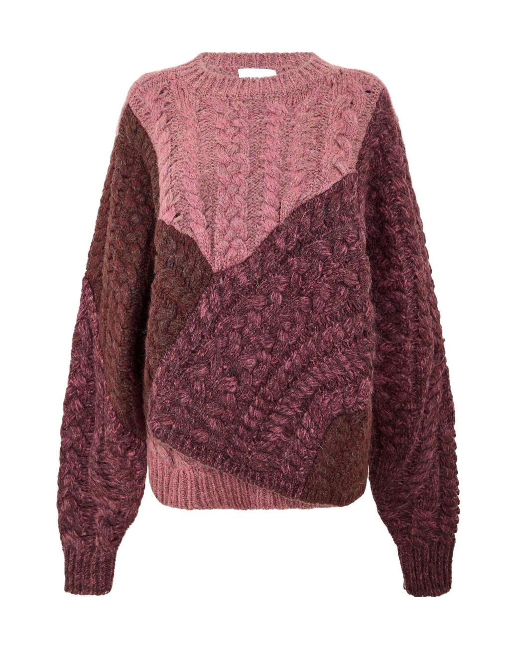 Isabel Marant Red Crew-Neck Knit Sweater