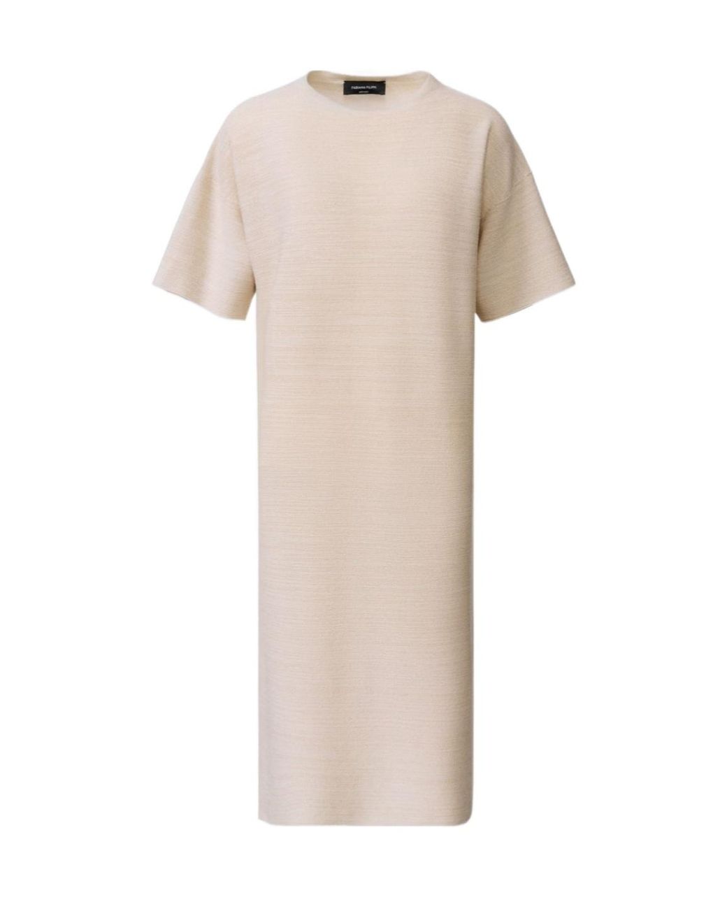Fabiana Filippi Natural Lurex Knit Dress