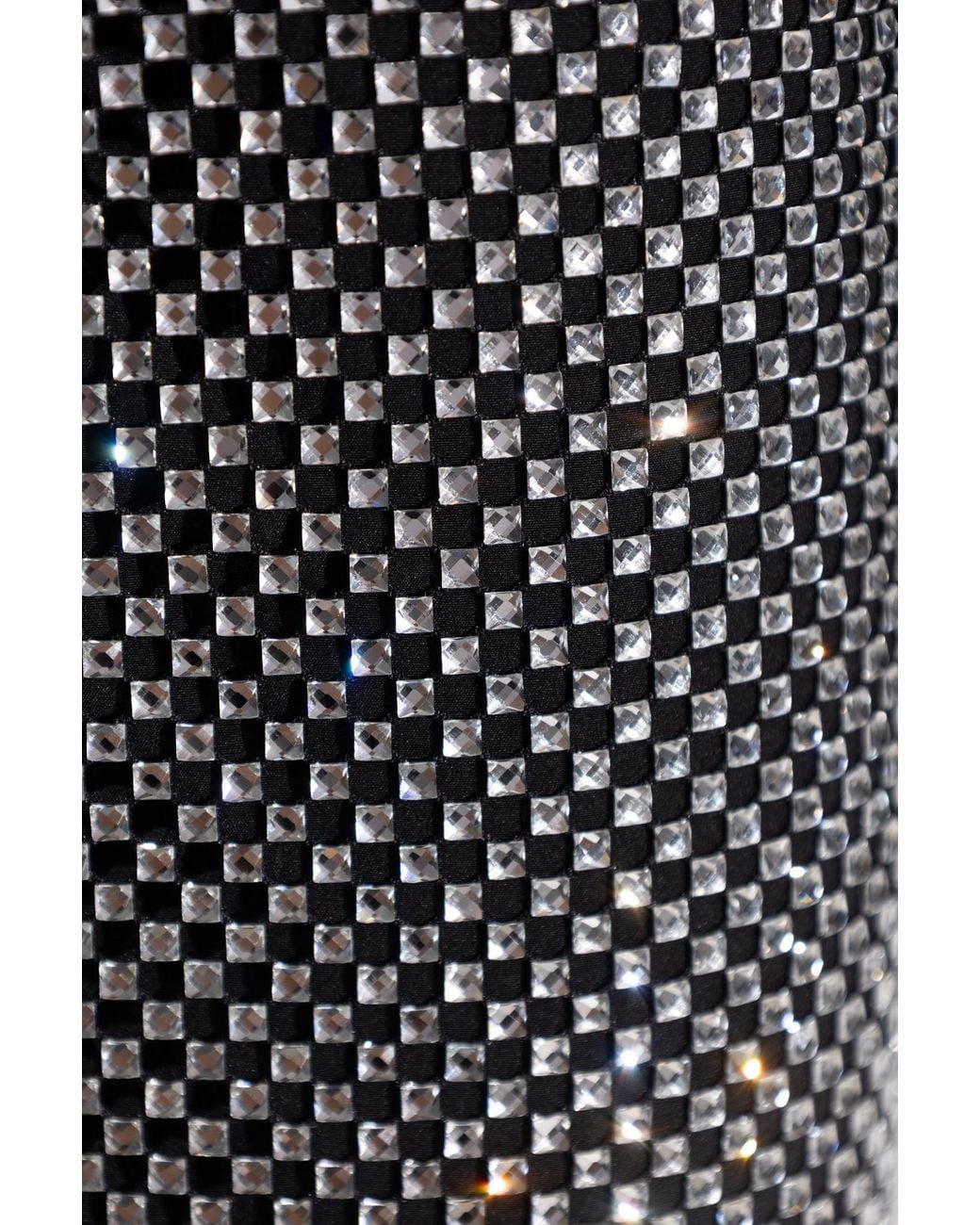 Dolce & Gabbana Gray Embellished Calf-Length Mesh Skirt