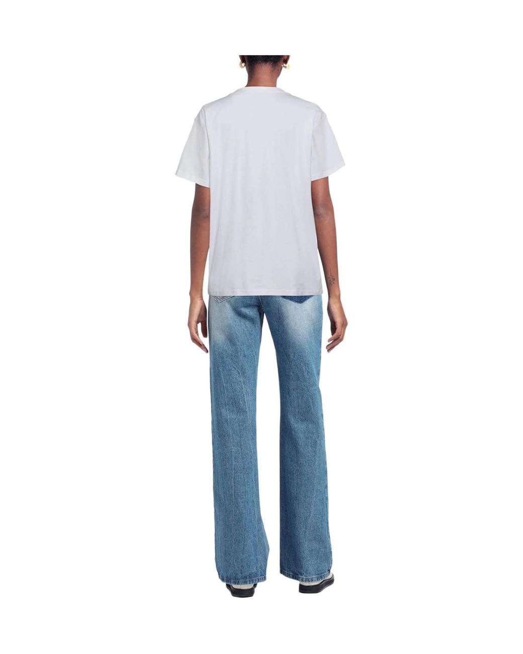 Burberry White Printed T-Shirt