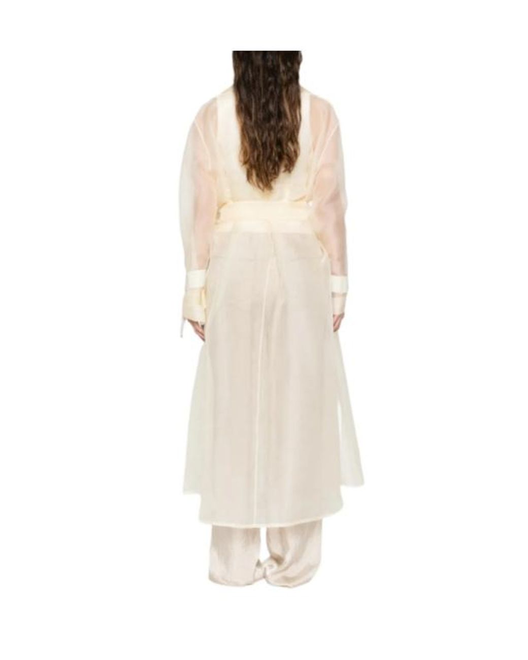 Herno White Belted Coat