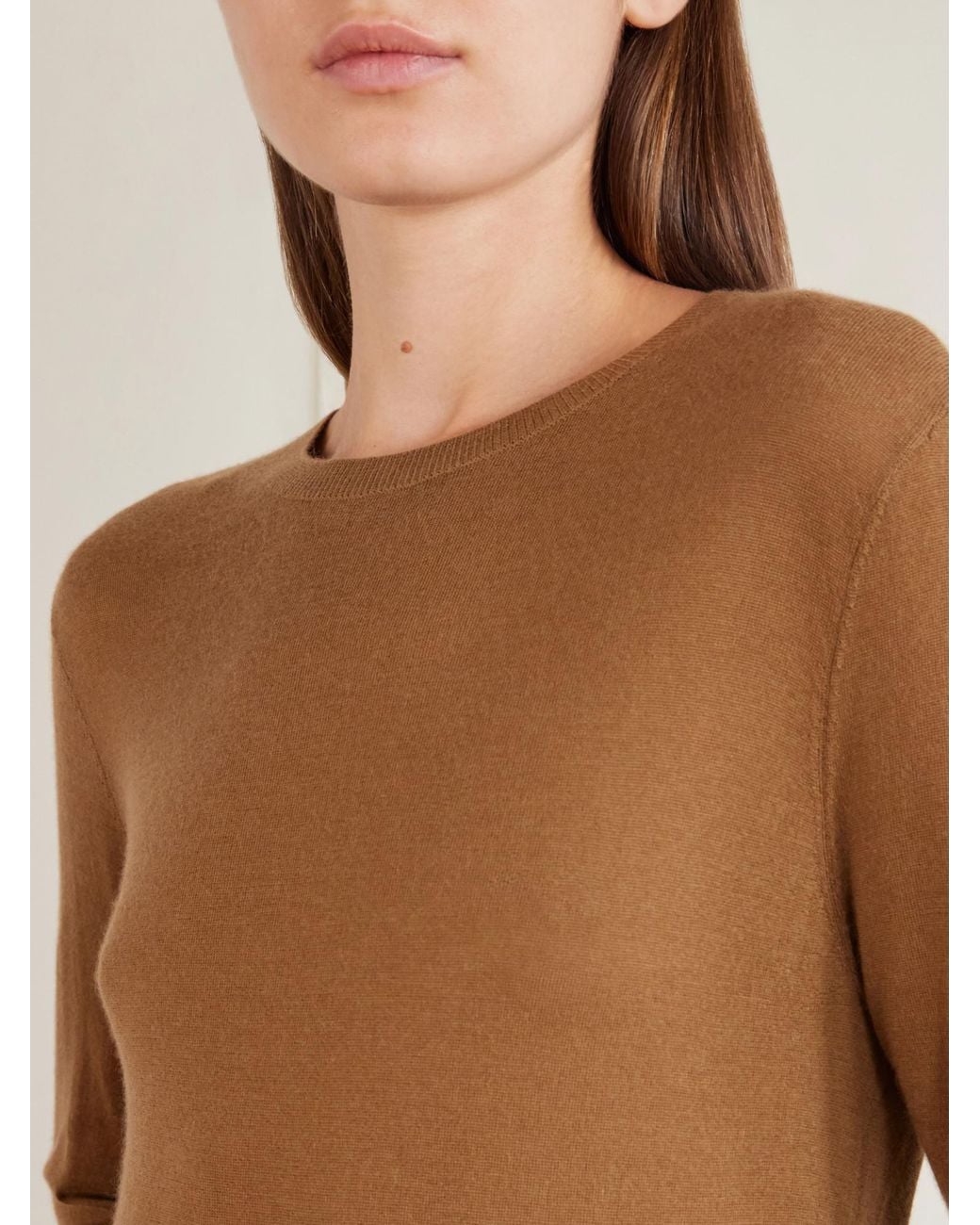 Co. Brown Cashmere Midi Dress