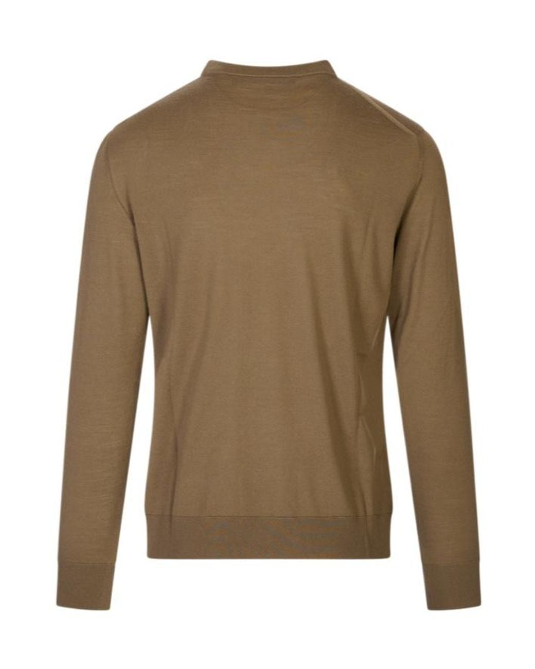 Kiton Green Crew Neck Pullover for men