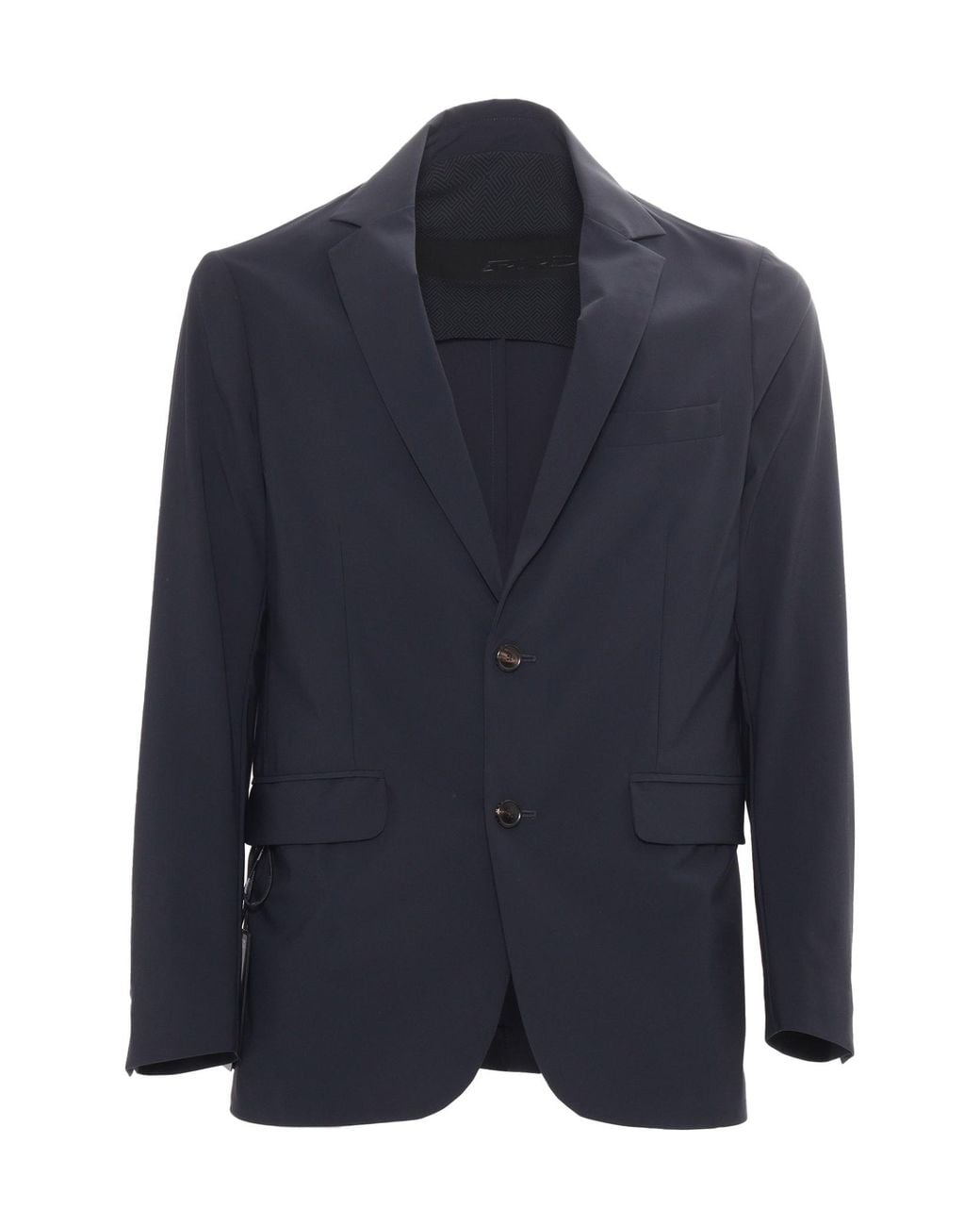Rrd Blue Single-Breasted Tailored Jacket for men