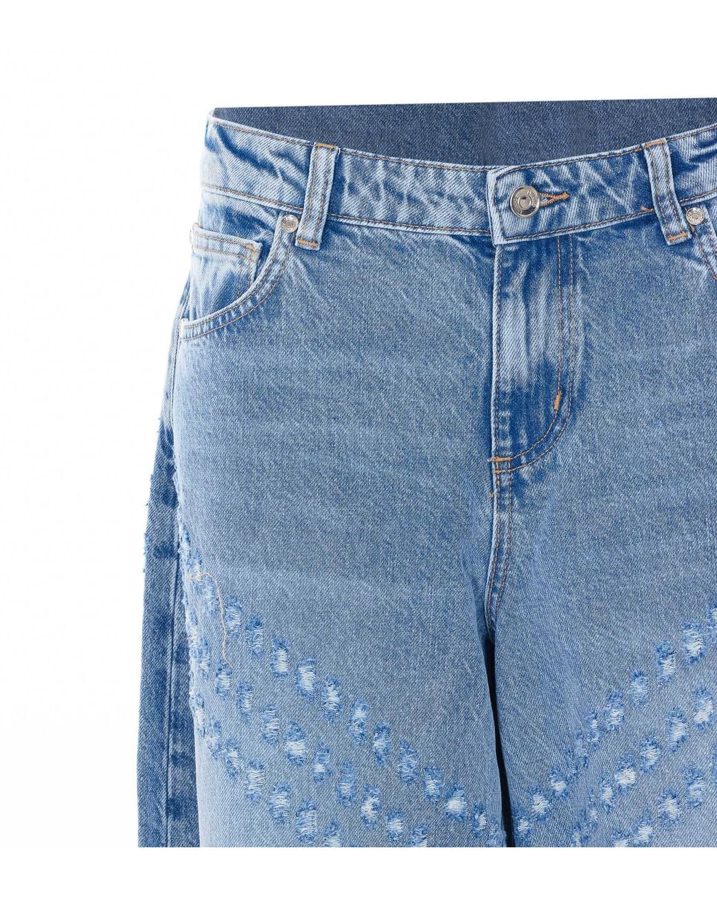 Liu Jo Blue Flare Embellished Jeans