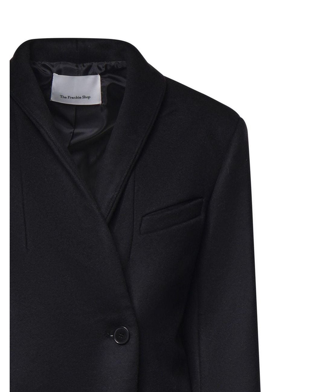 Frankie Shop Black Oversized Long Coats