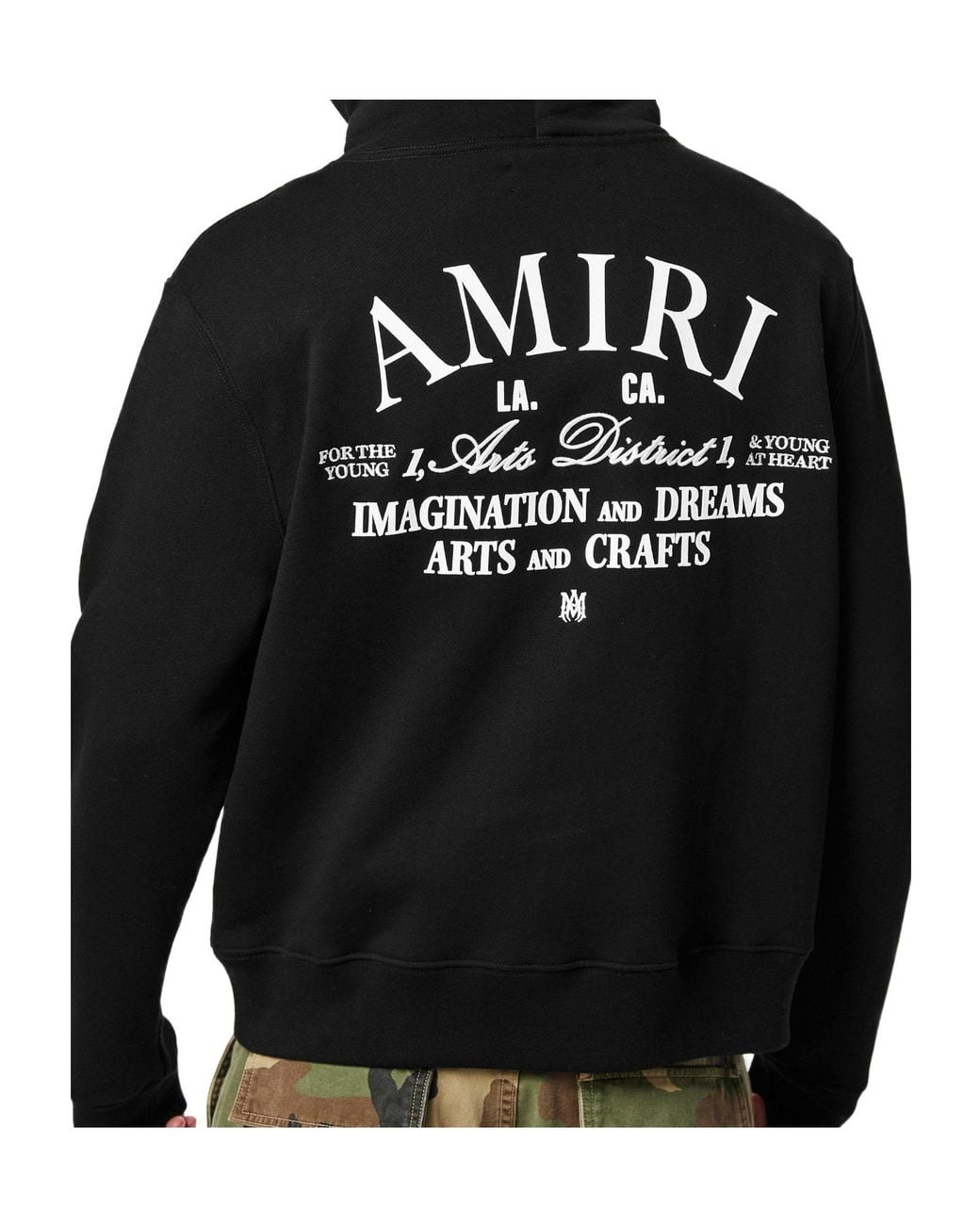 Amiri Black Art District Hoodie for men