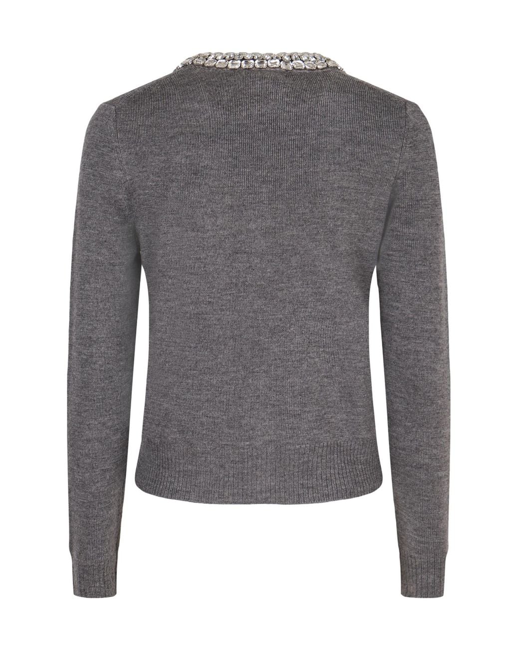 Veronica Beard Gray Daro Embellished Cardigan