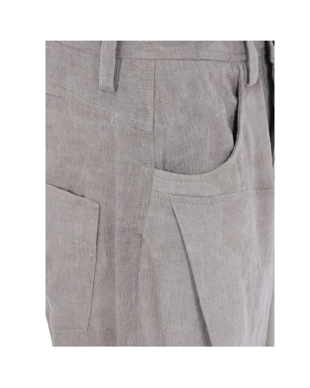 Ziggy Chen Gray Jacquard Worker Jeans for men