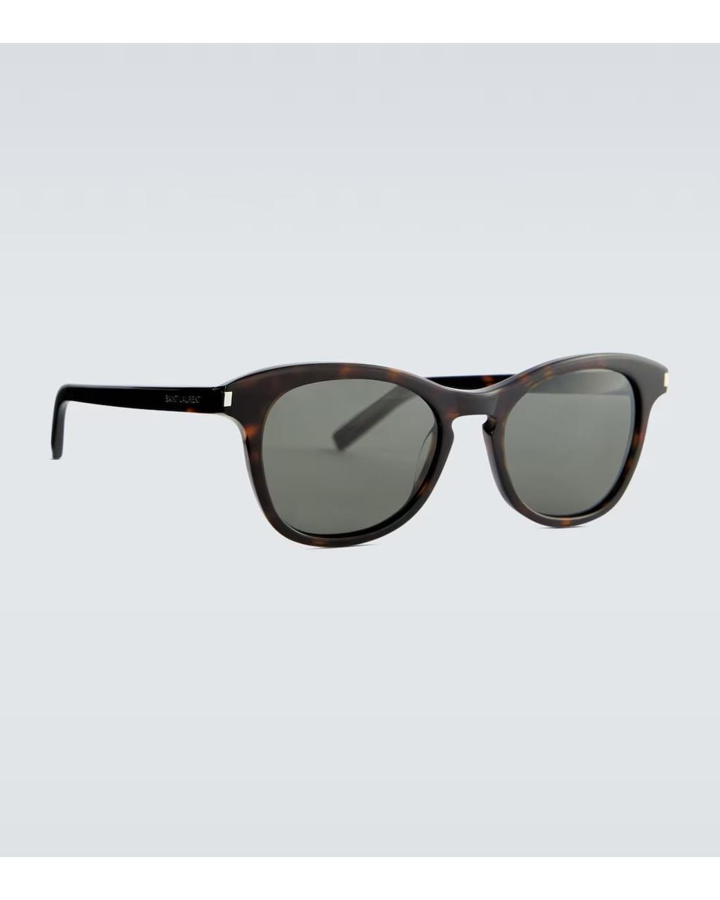 Saint Laurent Metallic Round-Frame Acetate Sunglasses for men