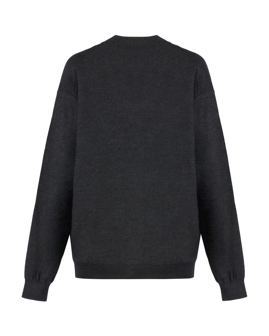 Lemaire Black V-Neck Long Sleeved Cardigan for men