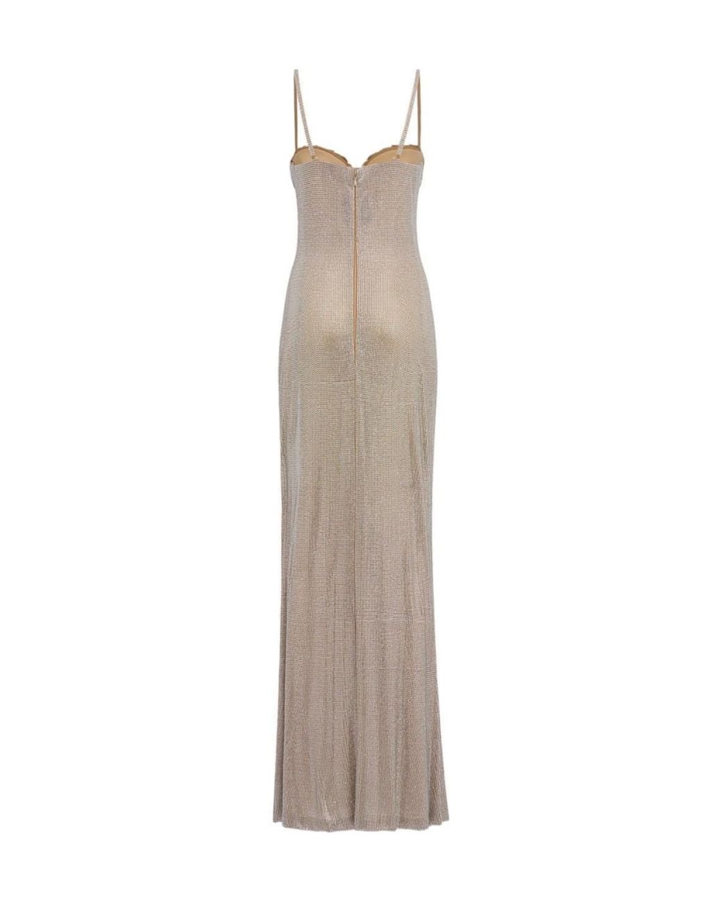 GIUSEPPE DI MORABITO Natural Crystal-Embellished Dress