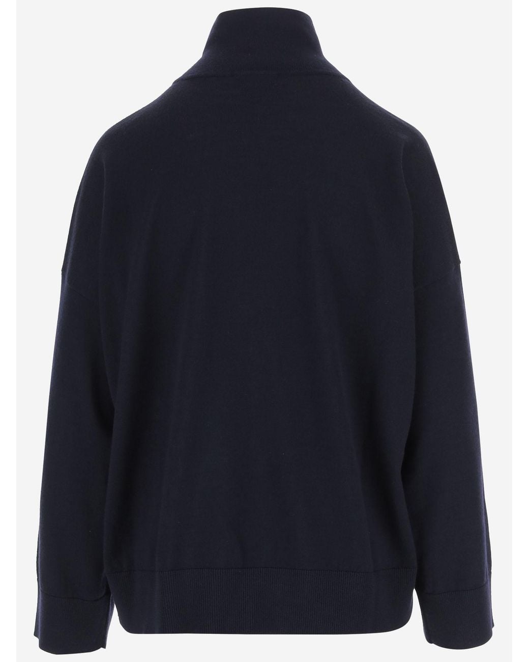 Bottega Veneta Blue High Neck Knitted Jumper