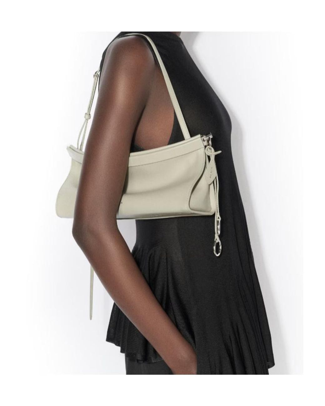 Alaïa Metallic Alaïa Le Click East West Medium Shoulder Bag