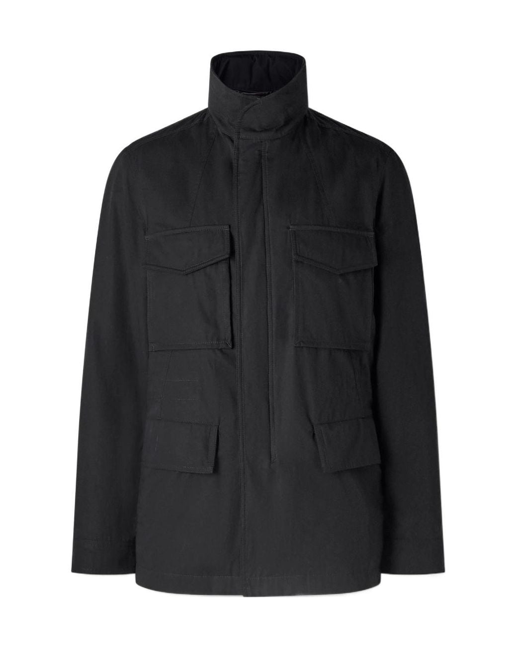 Tom Ford Black Band-Collar Jacket for men