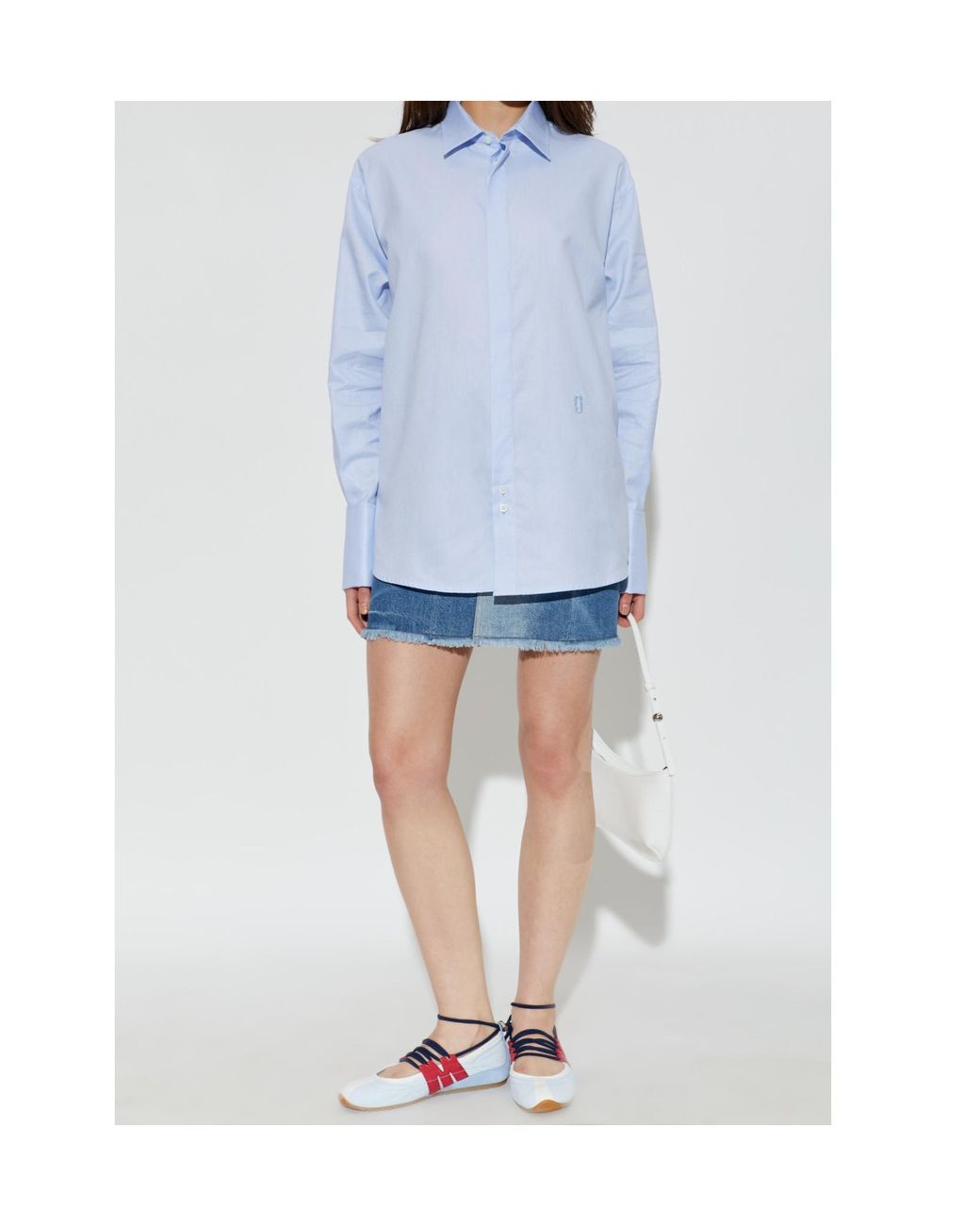 Marc Jacobs Blue Logo Detail Shirt