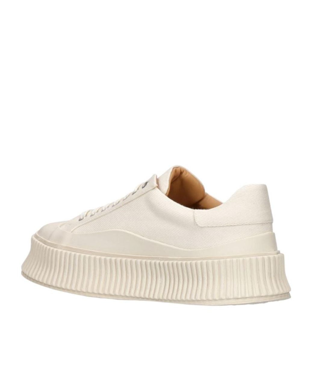 Jil Sander Natural 40Mm Vulcanized Canvas Sneakers