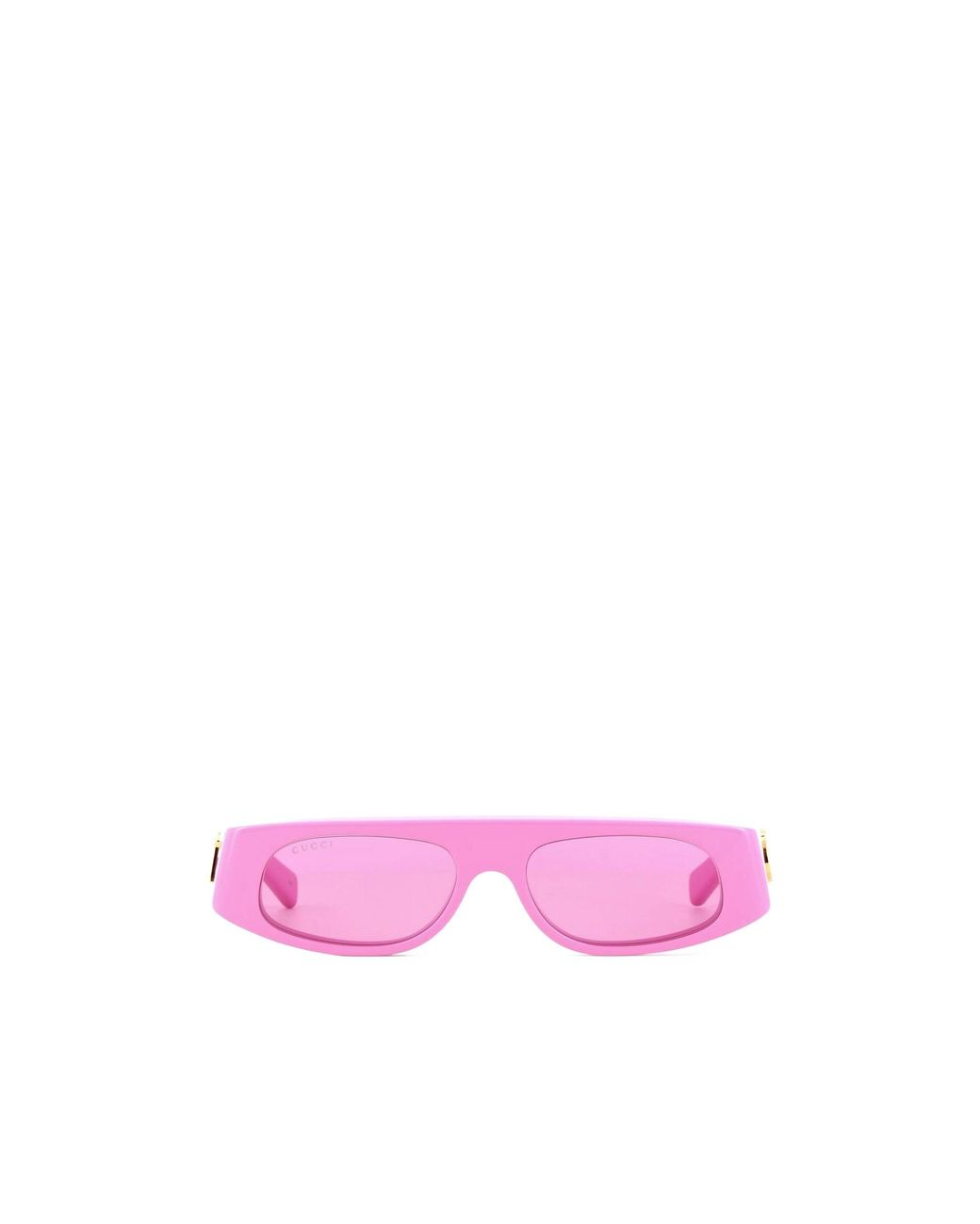 Gucci Pink Eyewear Rectangle Frame Sunglasses