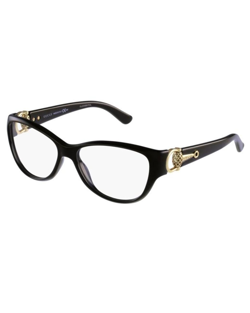 Gucci White Logo Detail Flat Lens