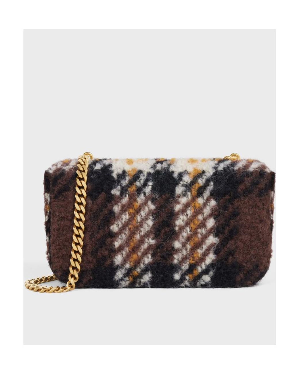 Céline Black Chain Shoulder Bag Triomphe