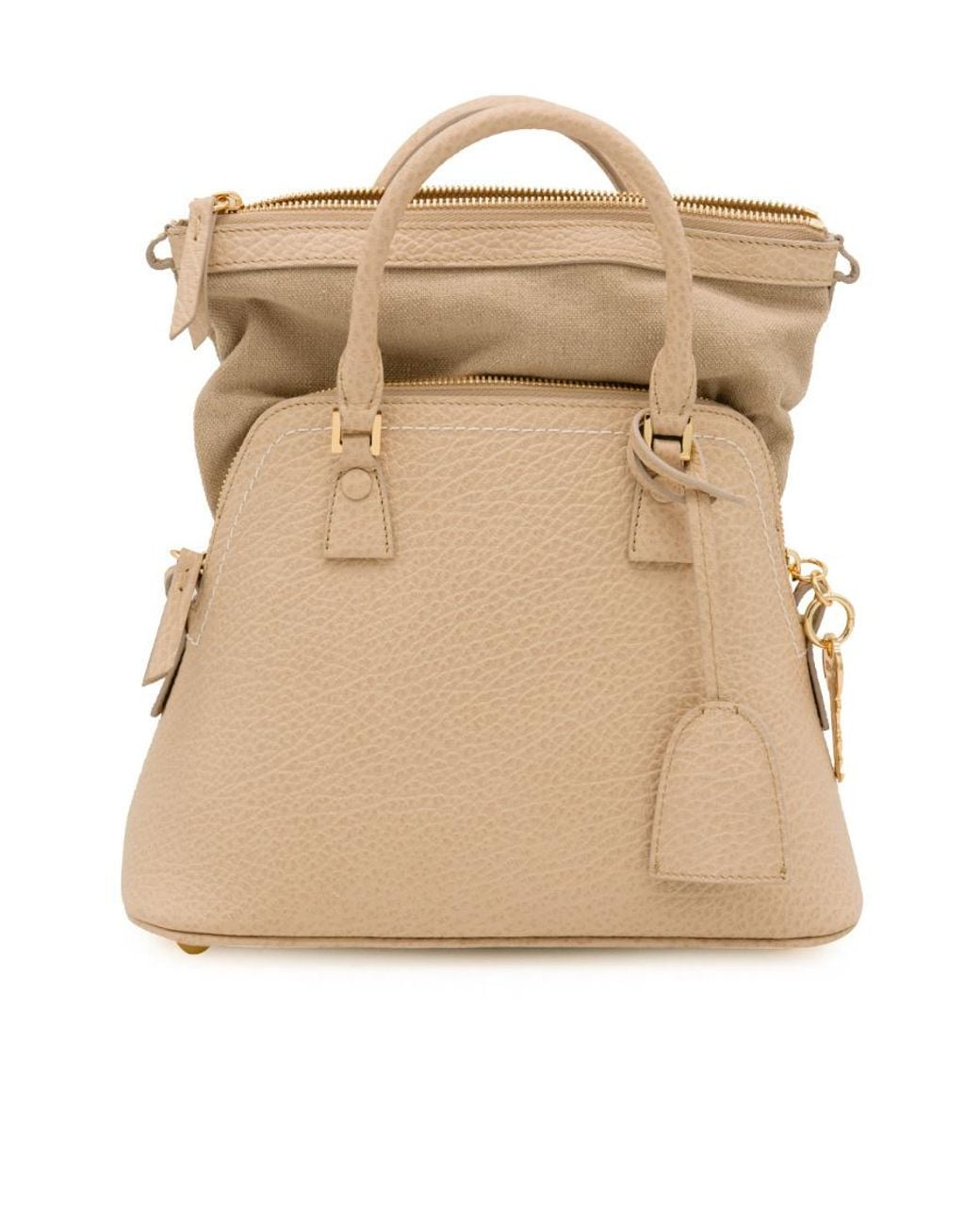 Maison Margiela Natural 5Ac Leather Satchel Bag