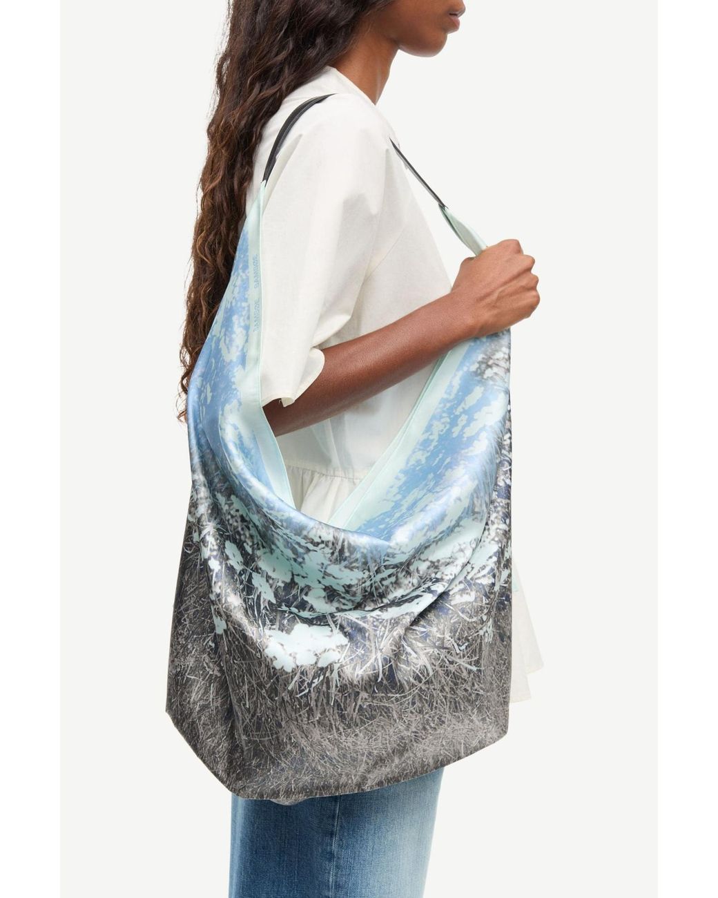 Samsøe & Samsøe Blue Samsøe Samsøe Saelli Printed Shoulder Bag