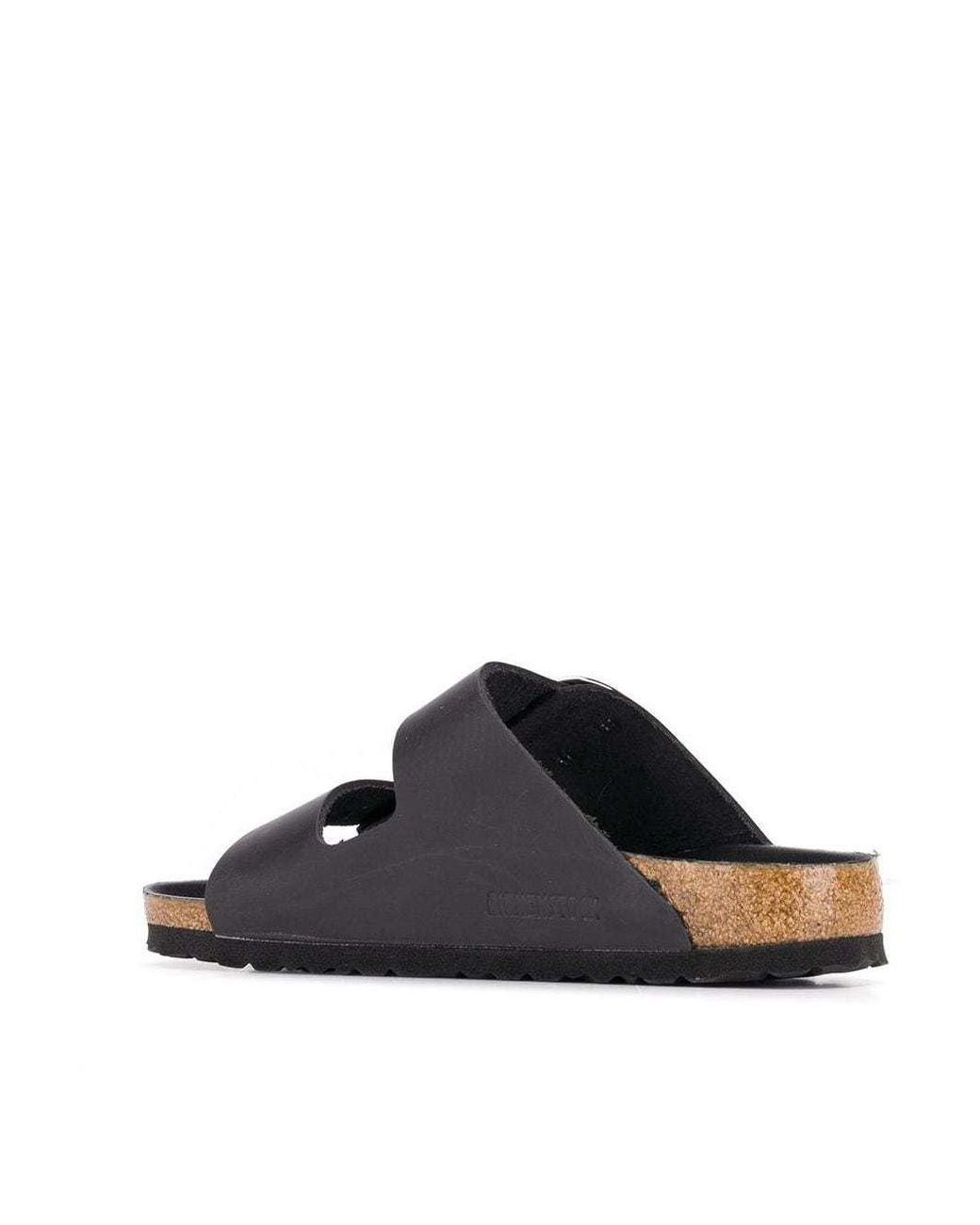 Birkenstock Black Arizona Big Buckle Slides