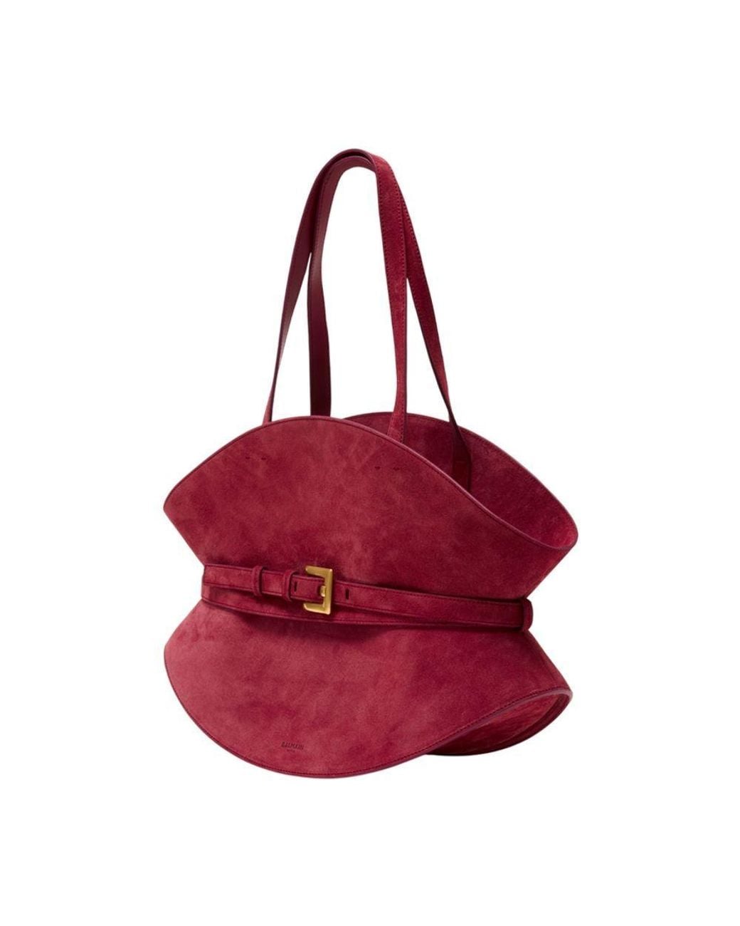 Balmain Red Medium Shuffle Shoulder Bag