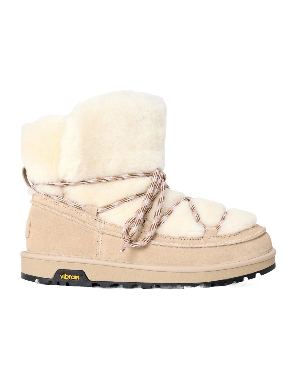 Ugg Natural Plush Lace-Up Snow Boot