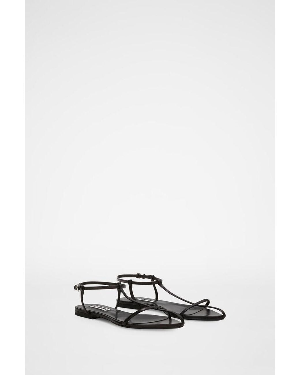 Jil Sander White Pointed-Toe Ankle-Strap Sandals