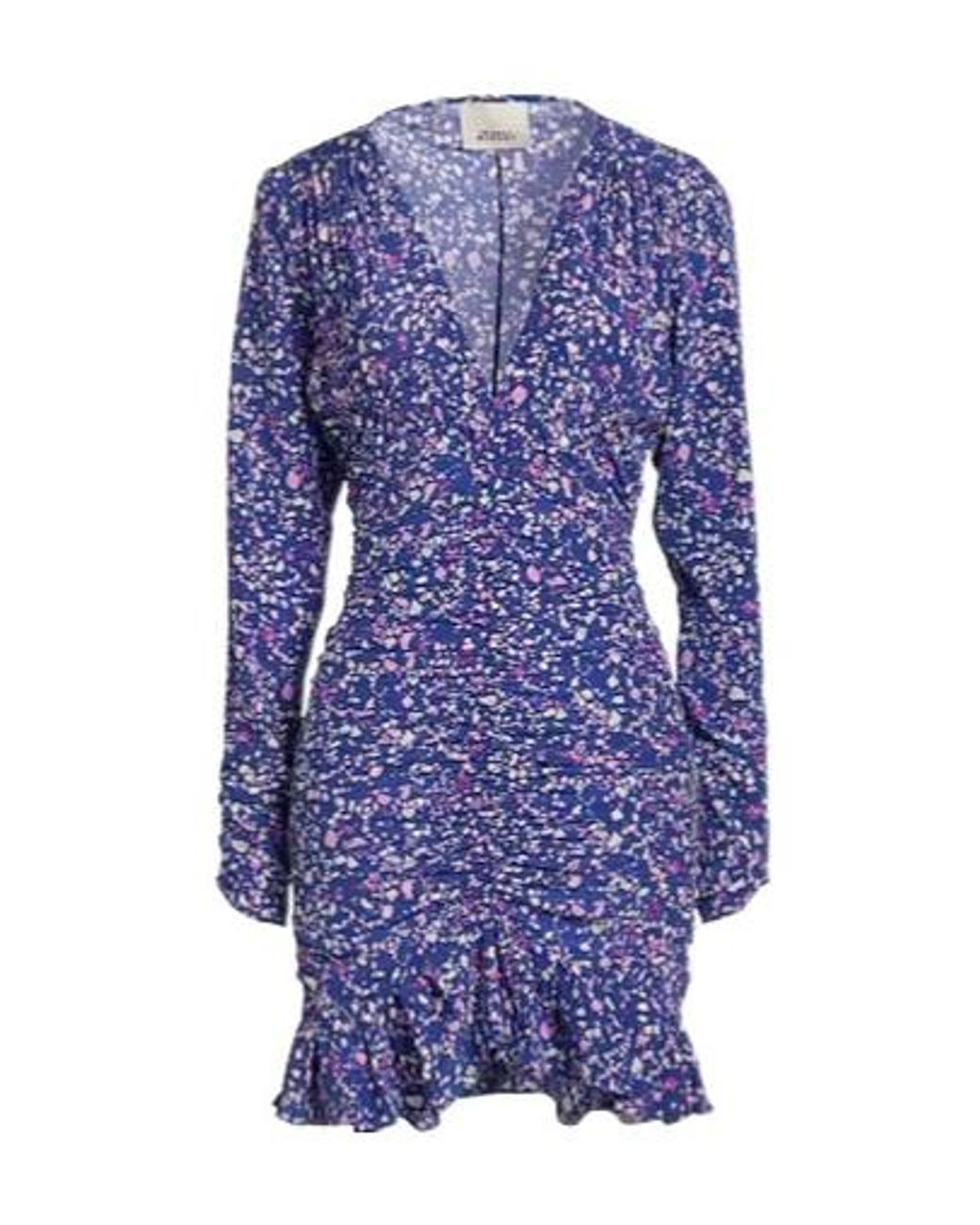 Isabel Marant Blue Colorful Sequined Dress