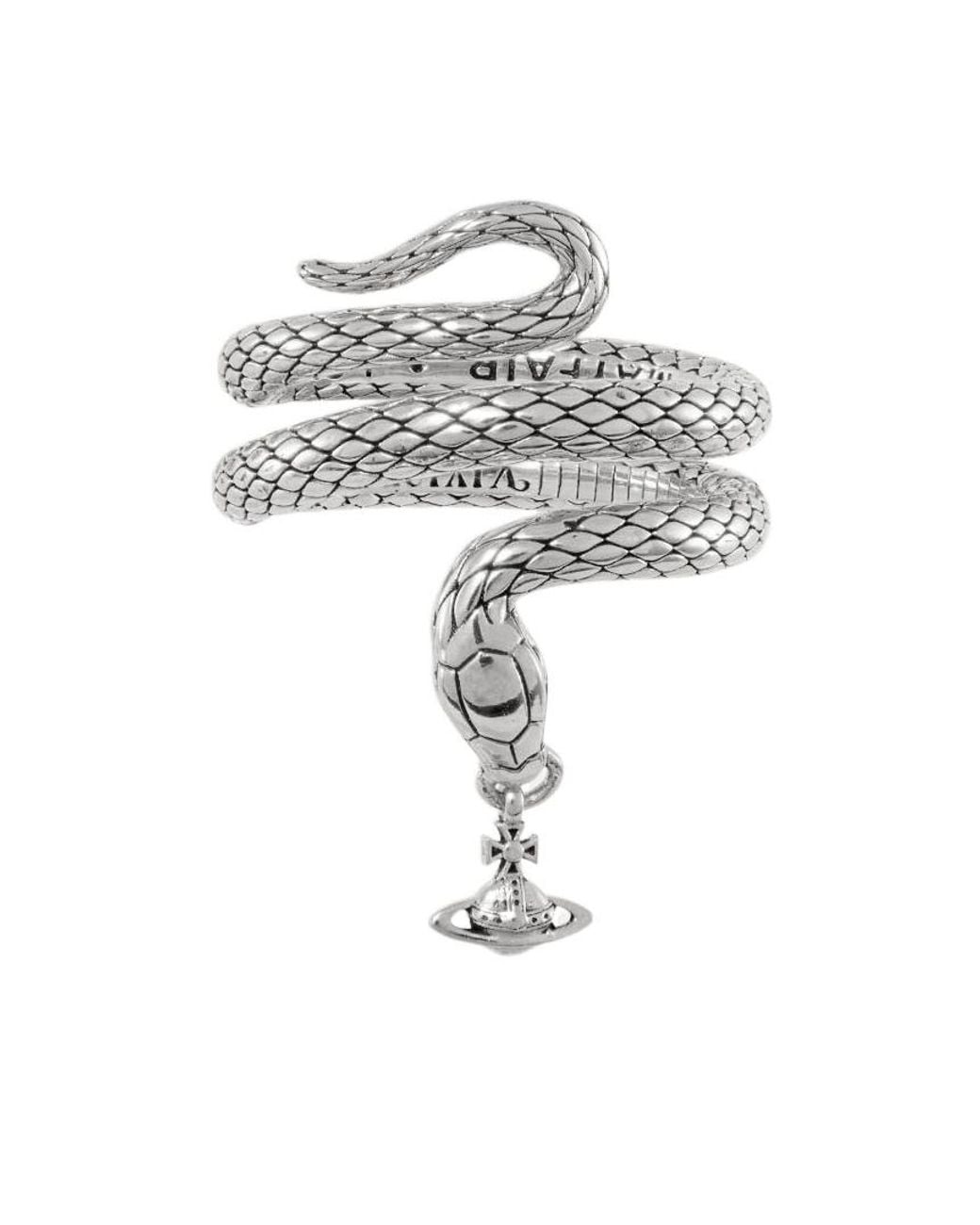 Vivienne Westwood White Albane Coil Ring