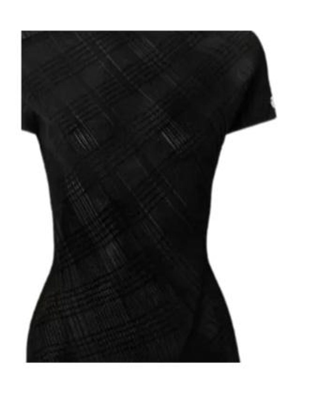 Jean Paul Gaultier Black Ribbed Knit Turtleneck Long Dress