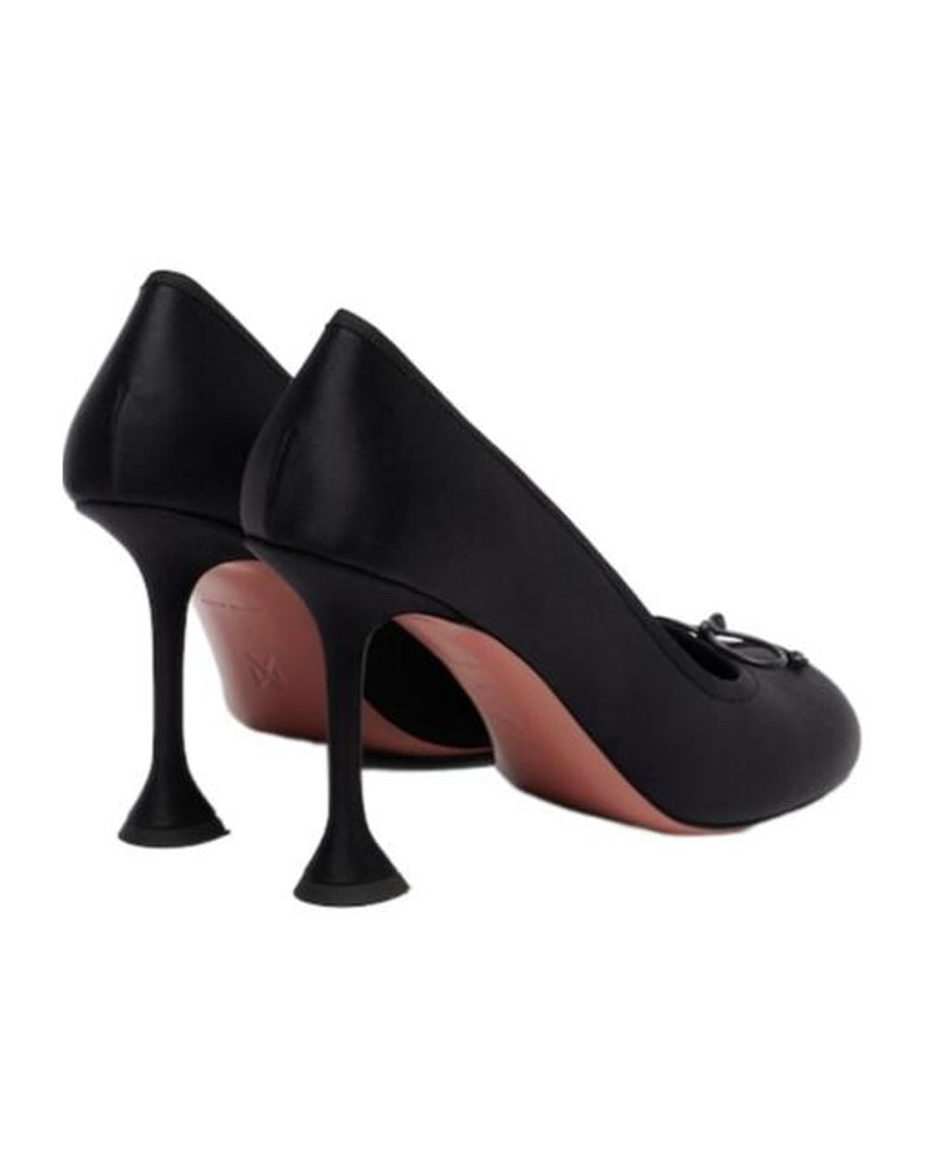 AMINA MUADDI Black Bowknot High Heels