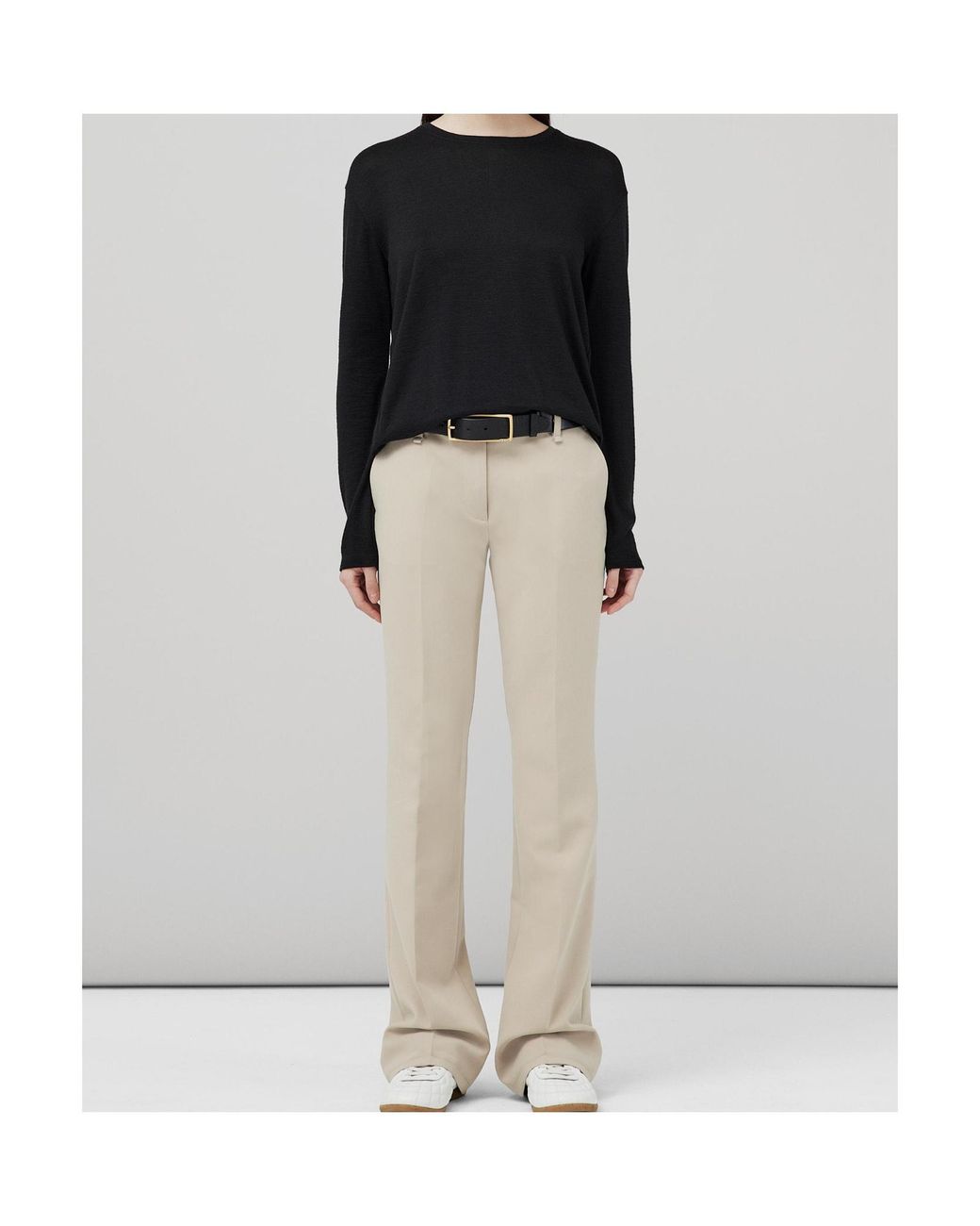 Rag & Bone Black Knitted Long-Sleeved T-Shirt