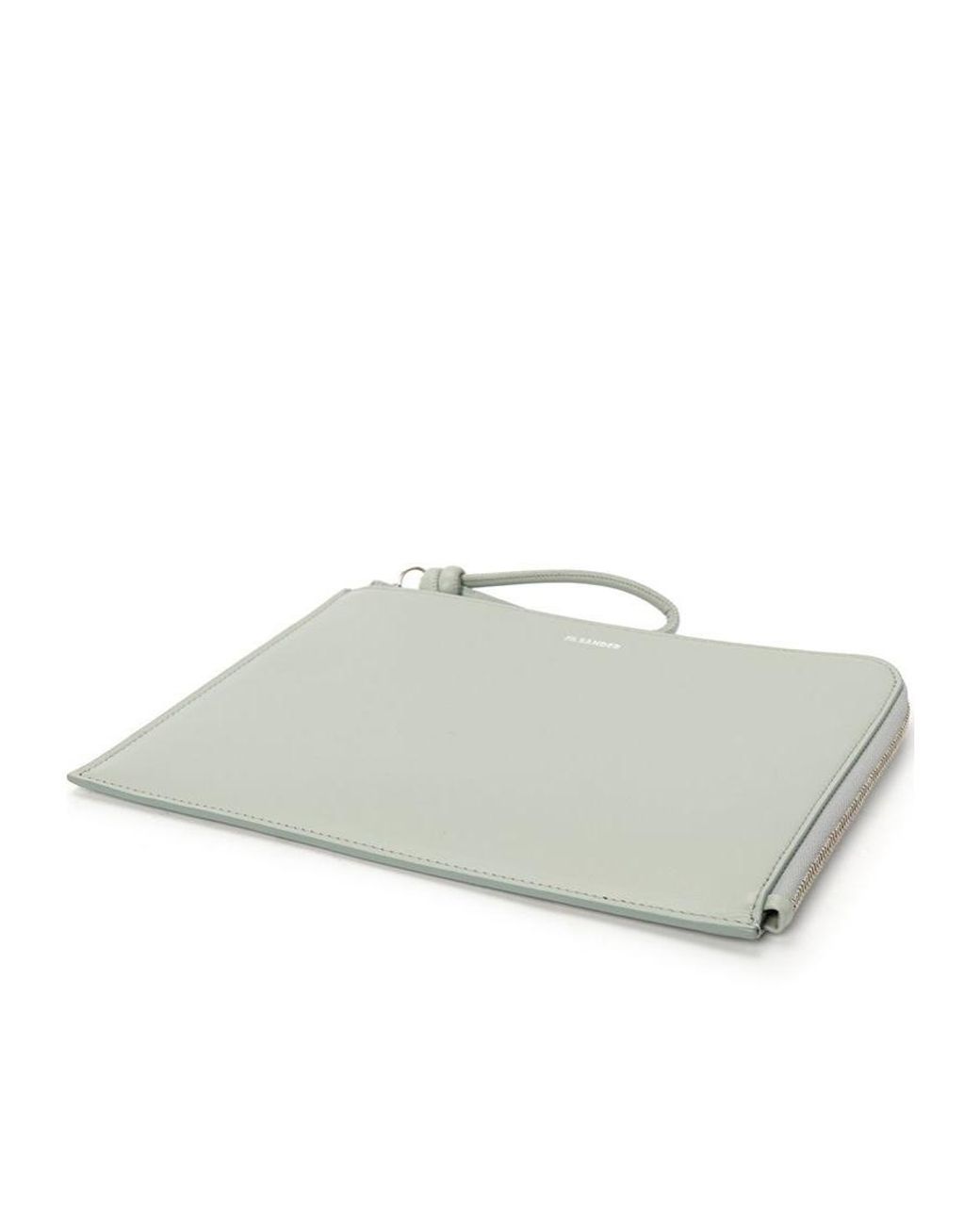 Jil Sander Natural Zipper Clutch