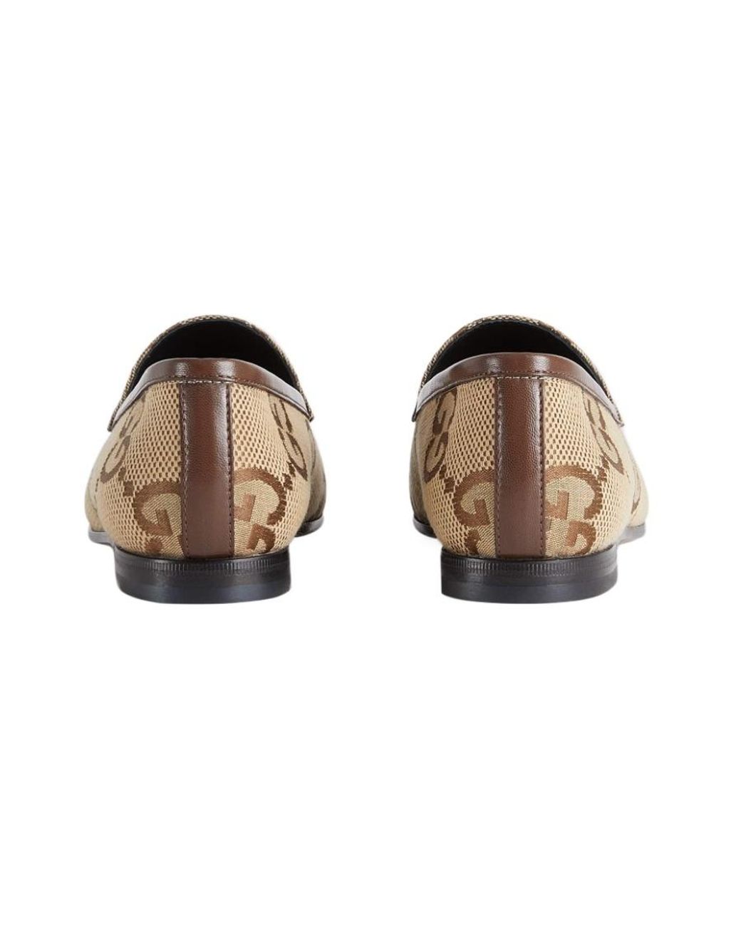 Gucci Brown Maxi Gg Jordaan Loafers