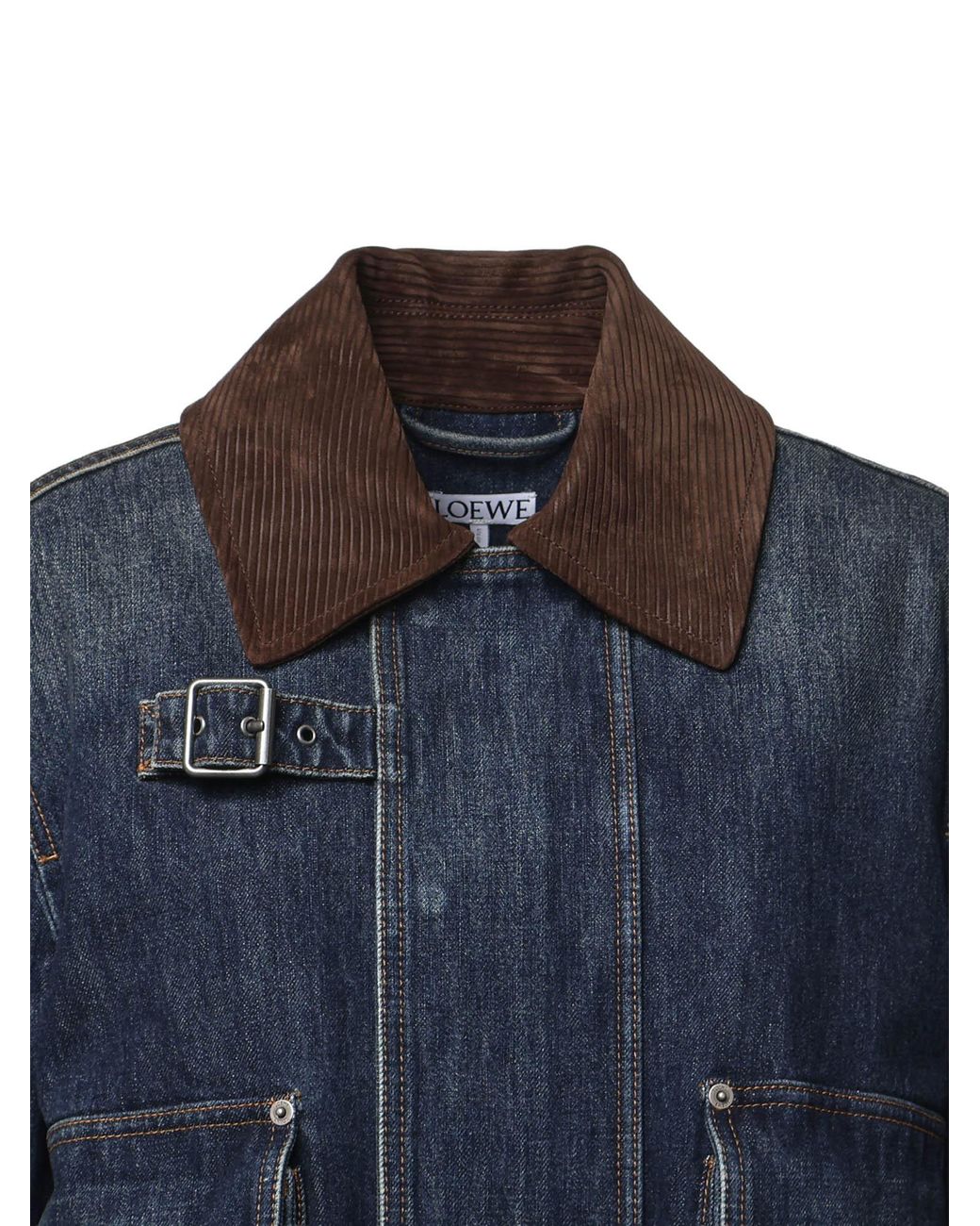 Loewe Blue Short Denim Parka